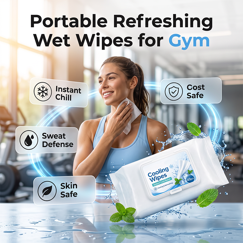Refreshing Wet Wipes for Gym
